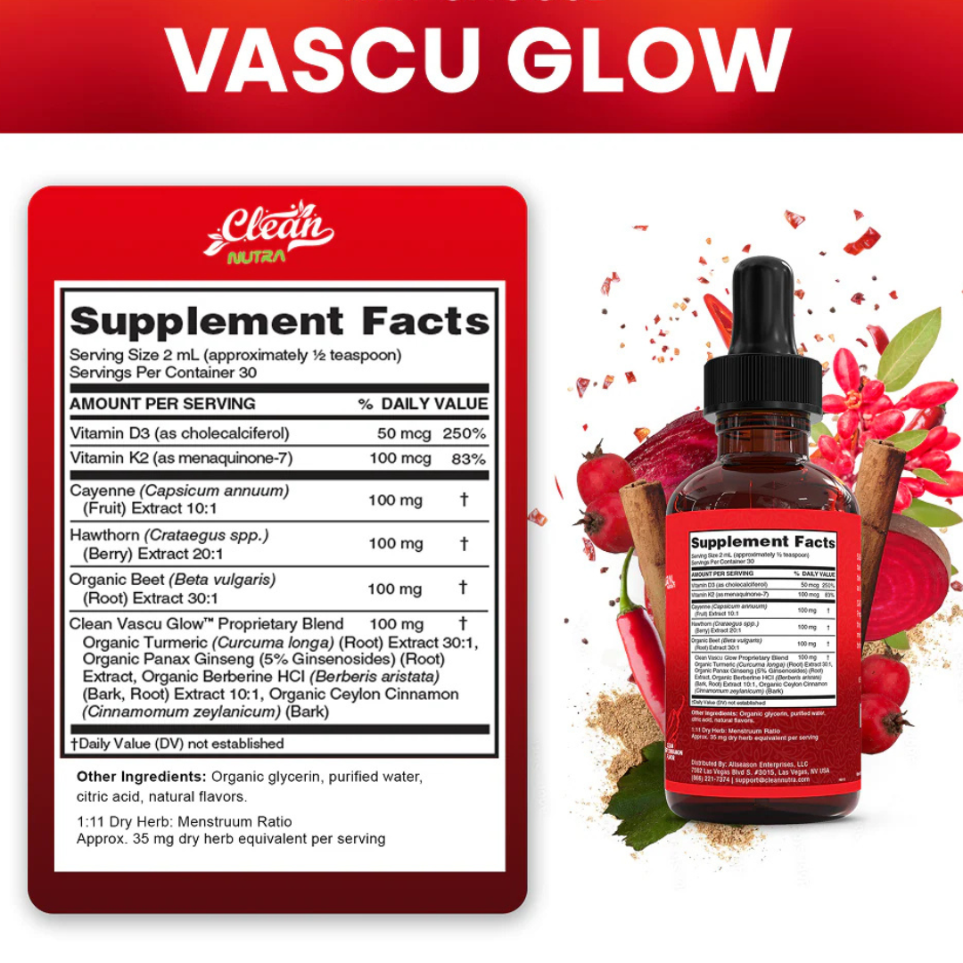 VASCU GLOW - Mejor Circulación y Energía en Gotas